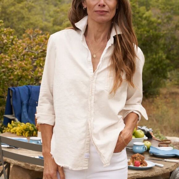 Frank & Eileen Tops - Frank & Eileen Button Up Shirt, Pale Yellow, XS